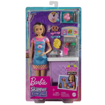 Mattel Barbie skipper doll and snack bar playset